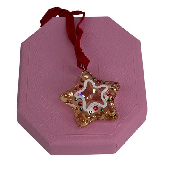 Swarovski Holiday Cheers Gingerbread Star Ornament Christmas - Picture 2 of 9